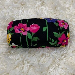 NEW VERA BRADLEY CLAMSHELL GLASSES CASE - HILO MEADOW PATTERN